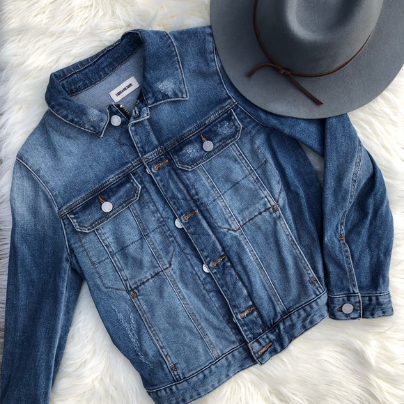 Zadig & Voltaire Jackets & Blazers - Zadig & Voltaire Kioky Distressed Denim Jacket